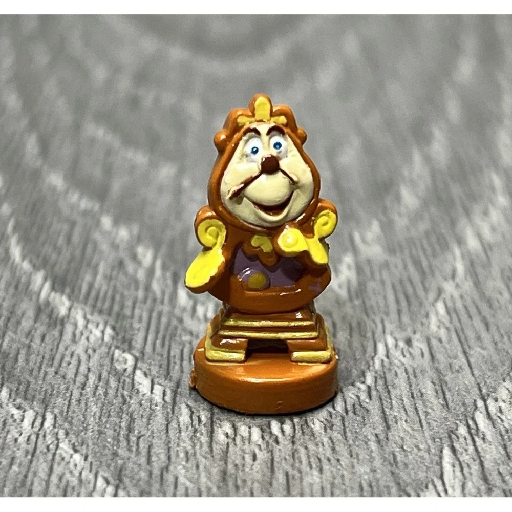Vtg Disney Beauty & The Beast Cogsworth Mini Figurine Collectible Polly MINI